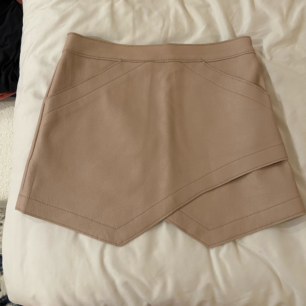 BCBG Leather Skirt